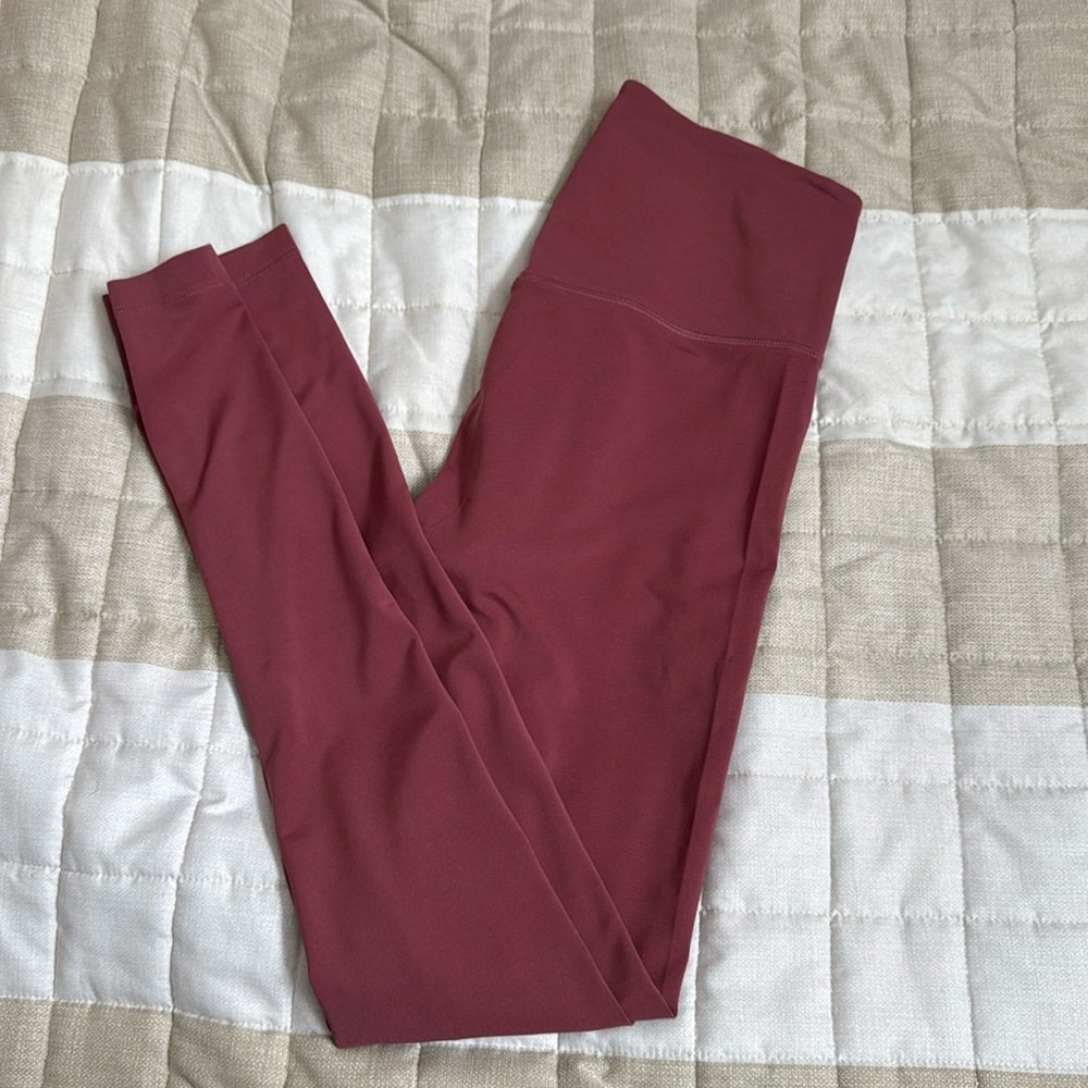 Girlfriend Collective Float Ultralight Leggings High Rise Pink FIG Size Medium